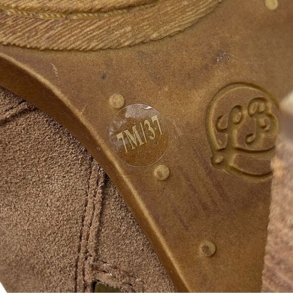 Lucky Brand Elenor2 Suede Leather Zip Embroidered Ankle Heeled Booties Size 7 - Picture 8 of 12